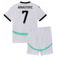 Dětský Fotbalový dres Rakousko Marko Arnautovic #7 ME 2024 Venkovní Krátký Rukáv (+ trenýrky)